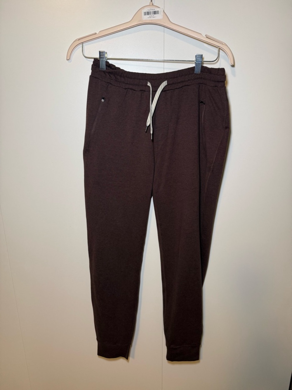 Vuori Dark Brown Sunday Joggers with Drawstring